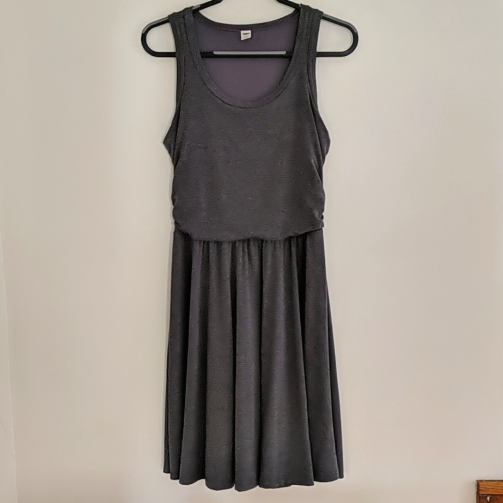 Old Navy Gray Sleeveless Dress Sz. Med Tall